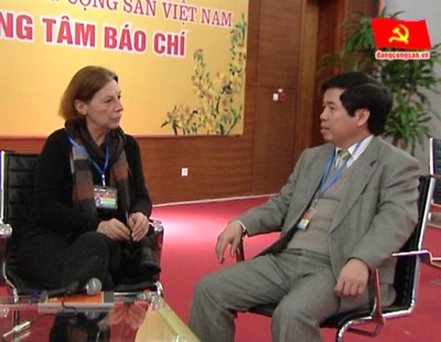 Đồng chí Vidal Dominique Pháp  Mô hình kinh tế thị trường định hướng XHCN là rất quan trọng đối với Việt Nam hiện nay